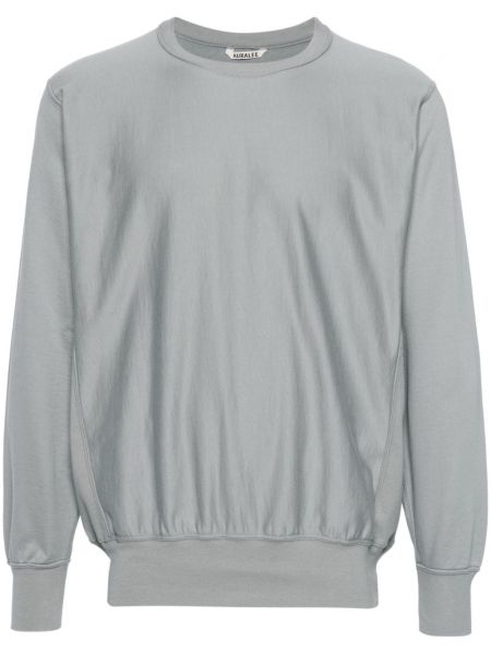 Langes sweatshirt aus baumwoll mit rundem ausschnitt Auralee