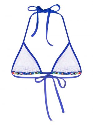 Bikini à imprimé Dsquared2 bleu
