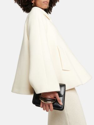 Vlnený kabát Chloã© biela