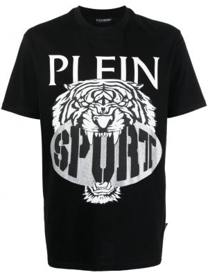 Sporta t-krekls ar tīģera rakstu Plein Sport