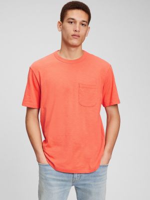 Bavlněné tričko Gap oranžové