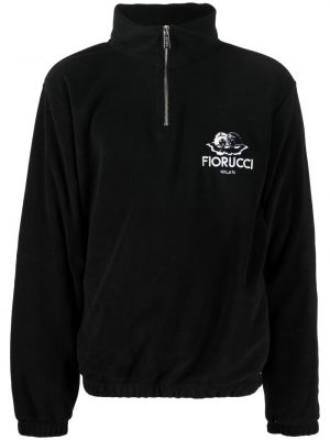 Sweat brodé Fiorucci noir