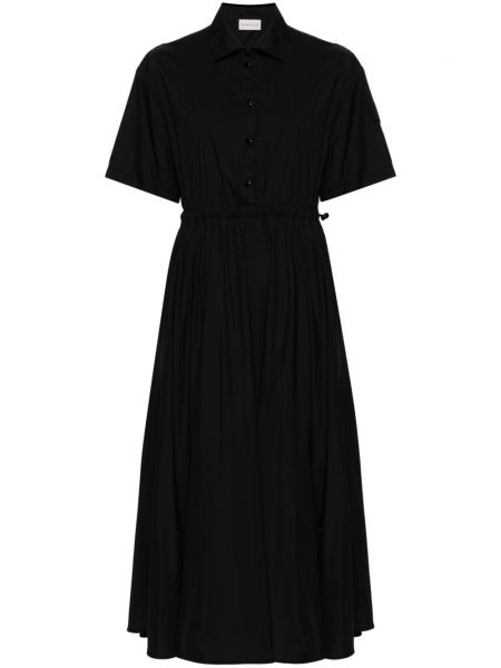 Φόρεμα σε στυλ πουκάμισο Moncler μαύρο