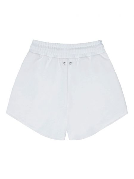 Shorts de sport en coton à imprimé Team Wang Design blanc