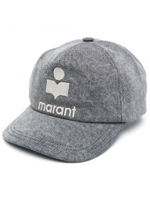 Brodert cap Isabel Marant grå