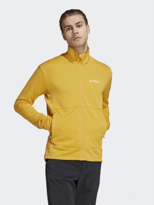 Slim fit kabát Adidas sárga