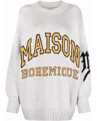 Джемпер оверсайз с логотипом Maison Bohemique