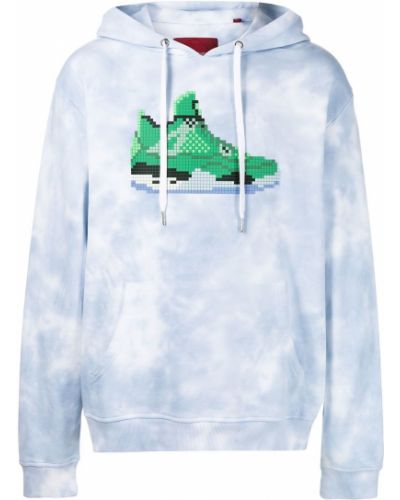 Sudadera con capucha con estampado Mostly Heard Rarely Seen 8-bit blanco