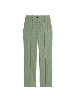 Pantalones rectos de cintura alta La Redoute Collections verde