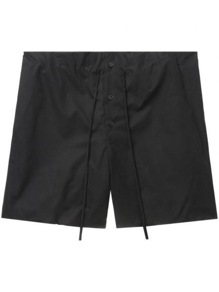 Shorts en coton We11done noir