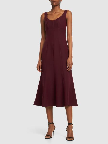 Vestido midi de lana de seda Roland Mouret