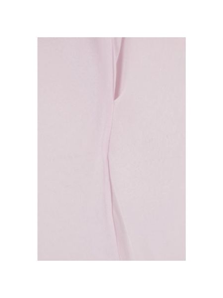 Vestido largo con cuello alto de tela jersey de crepé Jil Sander rosa