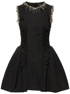 Viskózové mini šaty Msgm čierna
