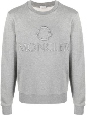 Brodert sweatshirt Moncler grå