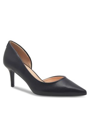 Полуотворени обувки с ток Clara Barson черно