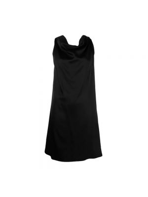 Sukienka mini z wiskozy Mm6 Maison Margiela czarna