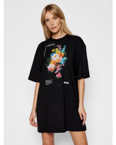 MSGM Hétköznapi ruha 3041MDA69 21729 Fekete Regular Fit