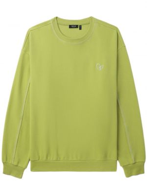Siuvinėtas džemperis apvaliu kaklu Five Cm žalia