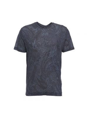 Koszulka z nadrukiem z wzorem paisley Etro niebieska