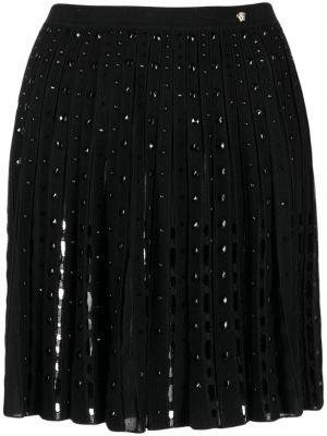 Pletená minisukňa Versace čierna
