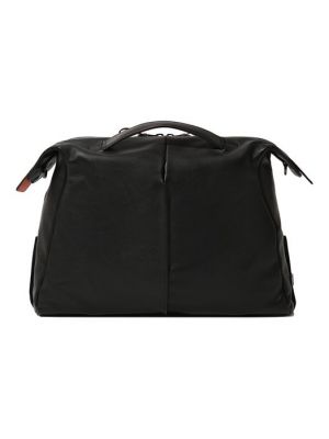 Кожаная дорожная сумка Santoni черная