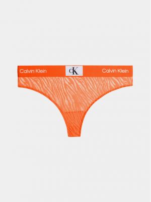 Chiloți tanga Calvin Klein Underwear portocaliu