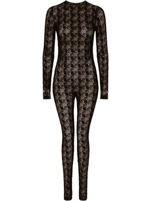 Ολόσωμη φόρμα με διαφανεια με δαντέλα Dolce & Gabbana