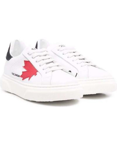 Lær sneakers for jenter Dsquared2 Kids hvit