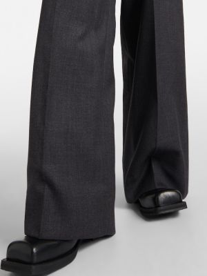 Pantaloni cu croială lejeră asimetrice Acne Studios gri