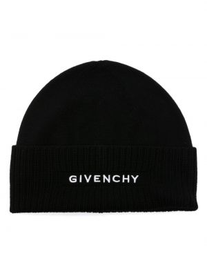 Vlněný čepice s výšivkou Givenchy