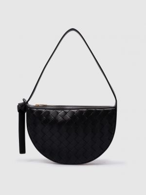 Кожаная сумка Bottega Veneta черная