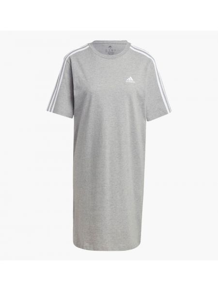 Смугаста сукня з джерсі Adidas сіра