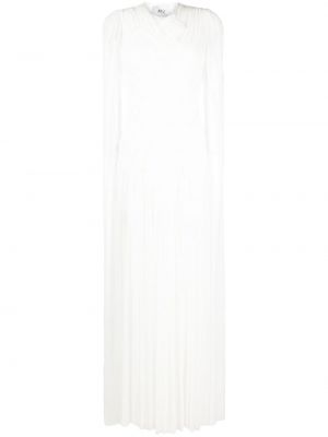 Transparentes abendkleid mit plisseefalten Atu Body Couture weiß