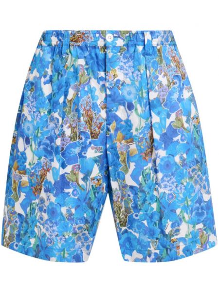 Pamučne bermuda kratke hlače s cvjetnim printom s printom Marni