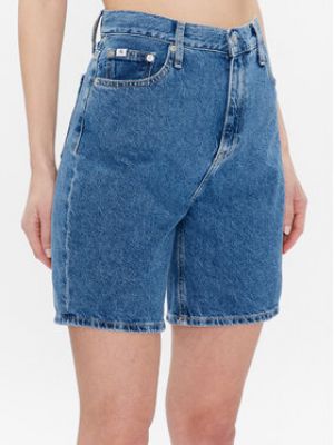 Pantaloni scurți Calvin Klein Jeans albastru