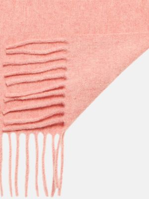 Sciarpa con frange di lana Acne Studios rosa