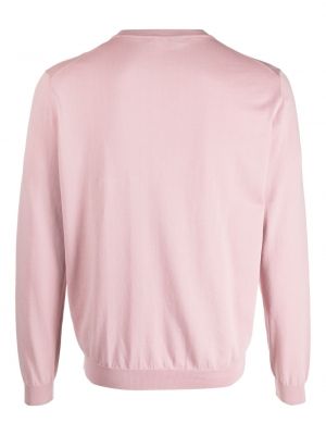 Pull en tricot col rond Fay rose