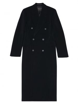 Черное пальто Balenciaga