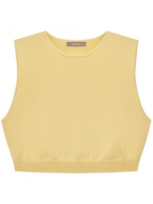 Pletená vesta bez rukávů 12 Storeez žlutá