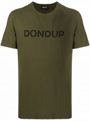 Camiseta de cuello redondo Dondup verde