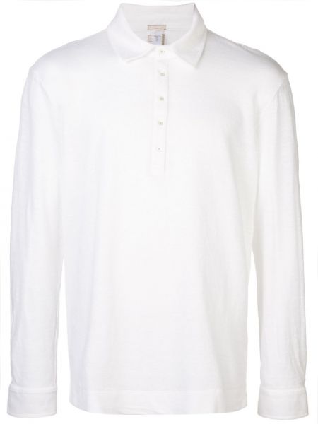 Polo marškinėliai ilgomis rankovėmis Massimo Alba balta