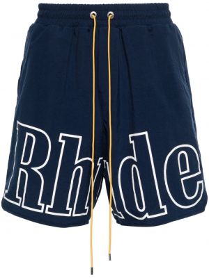 Bermuda kratke hlače s printom Rhude plava