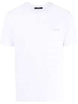 T-shirt con stampa con scollo tondo Iro bianco