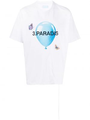 Bavlnené tričko 3.paradis biela