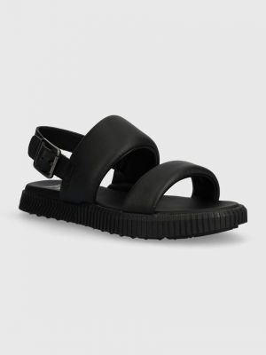 Kožené sandály Sorel černé
