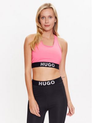 Slim fit top Hugo růžový