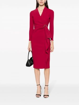 Midi šaty s přezkou Chiara Boni La Petite Robe červené
