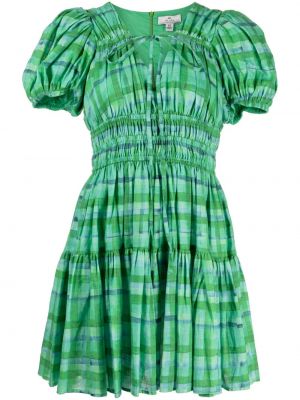 Карирана рокля We Are Kindred зелено