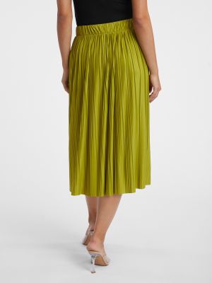 Plisované midi sukně Orsay zelené