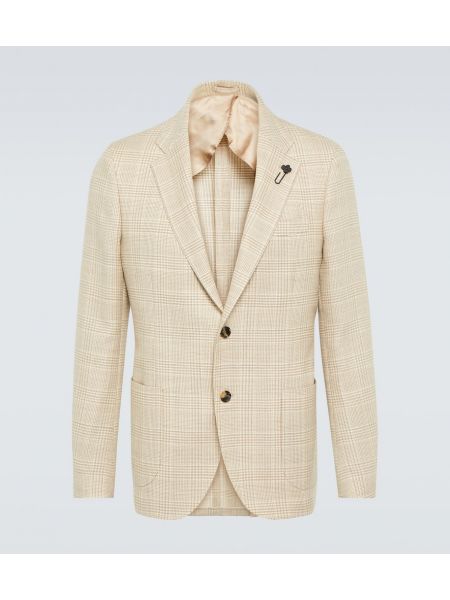 Kontrollerade ull blazer Lardini beige